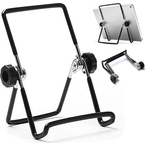 Support réglable pour tablette, support pliable antidérapant compatible avec les tablettes de 9 à 12,9 pouces (iPad, Samsung et Kindle Fire). (1/5)