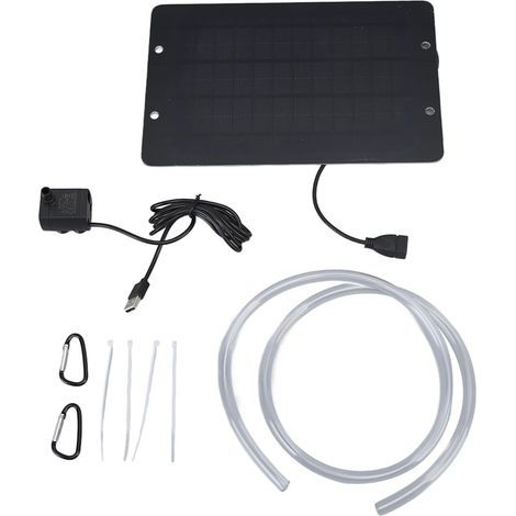 Fontein Op Zonne-energie, 6V 10W Vogelbadfontein USB-interface Met Waterpomp Zonnewaterfontein Voor Terrastuin Vogelbad (1/5)