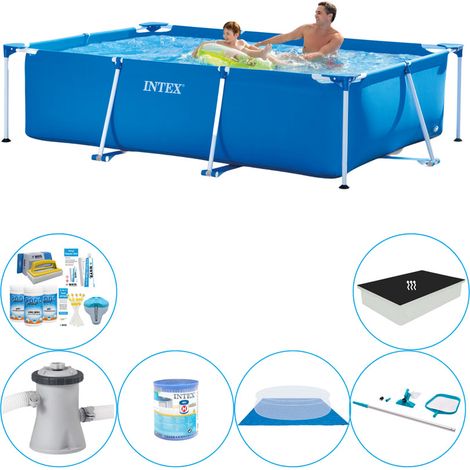 Intex Piscine Tubulaire Rectangulaire - 260x160x65 cm - 6-pièces S20035 (1/5)