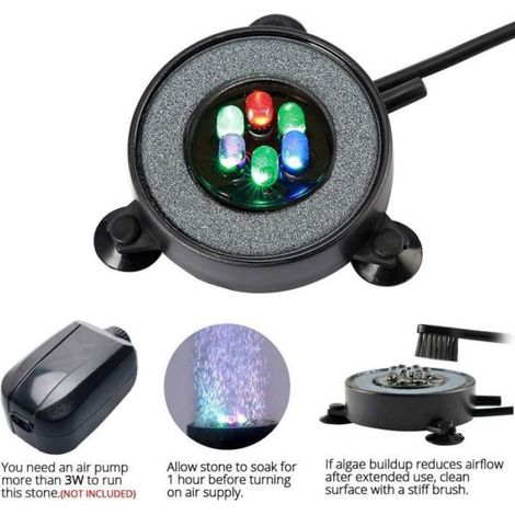 6 LED Lampe Aquarium - - Éclairage Coloré et Étanche - Plastique + Dinas - Poisson d'eau froide (1/4)