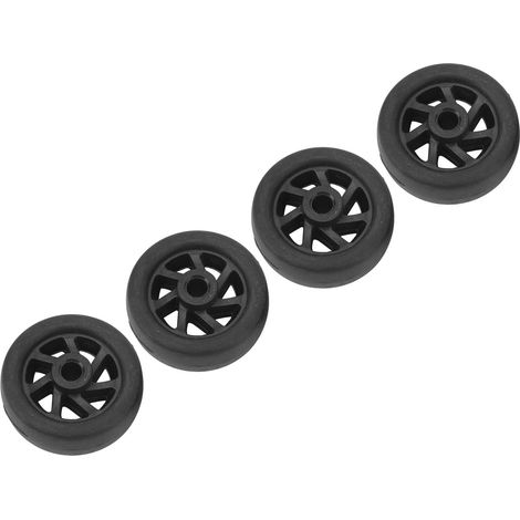 roulettes de rechange pour valise, durables, silencieuses et pivotantes, en PVC, pour réparation. (1/5)