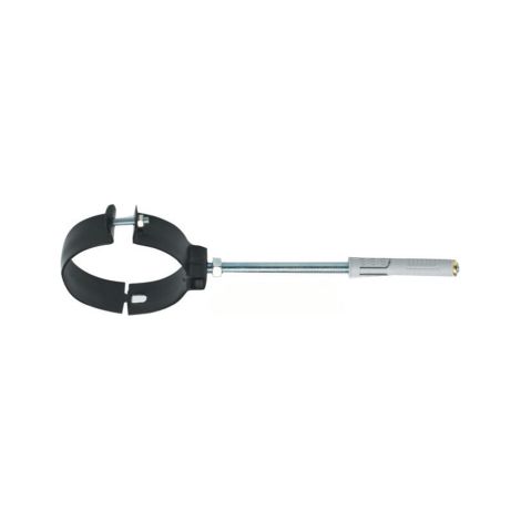 Collare pesante nero satinato 10 cm per fisaaggio tubo tubi stufa camino
