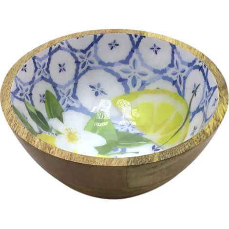 Signes Grimalt Cuenco Bol Cocina  Cuenco Limones S Cajas Y Bandejas Amarillo 15x15x6cm 36320