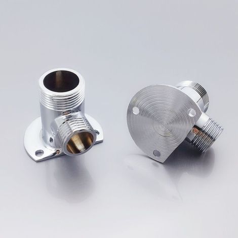 Filetage 1/2 NPT Kit d'installation pour robinet apparent Tuyau de douche extérieur Fixation raccord en cuivre Compatible avec robinet mural (1/5)