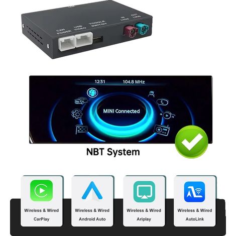 Interface CarPlay/Android Auto, Connectivité sans fil/filaire, Support multimédia, NBT (1/2)
