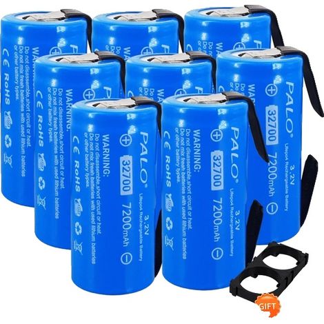Batterie, capacité de 7200mAh, décharge continue de 35A, 8pcs (1/2)