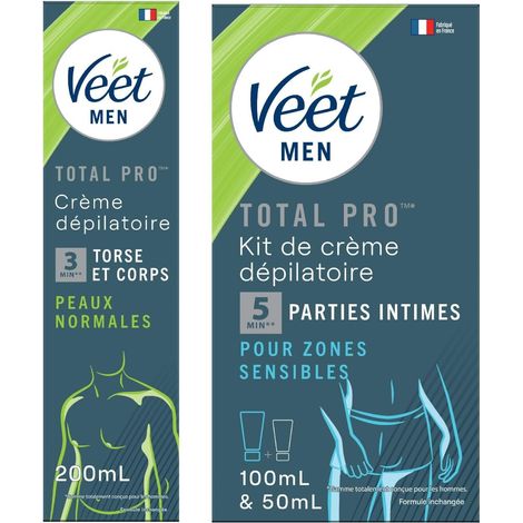 Lot de 1 Kit d'Epilation Parties Intimes - Crème Dépilatoire 100 ml et Baume de Soin 50 ml - 1 Crème Dépilatoire Peaux Normales 200 ml (1/5)