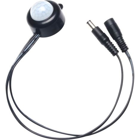 Détecteur de mouvement infrarouge PIR 5-24 V CC, 12 V, 5 A, pour ruban LED. (1/2)
