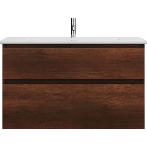 burgbad Lin20 lavabo bajo para lavabo blanco brillante con mueble