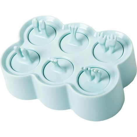 Moule à Glace en Silicone Créatif et Réutilisable 6 Compartiments, Léger et Facile à Nettoyer, Cuisine Fabrication de Glaces Maison (1/5)