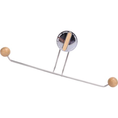 Portasciugamani autoadesivo in acciaio inox per il bagno, non richiede forature, design moderno, si fissa alla parete. (1/5)