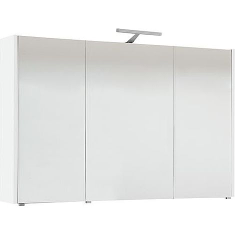 Armoire à glace avec éclairage blanc mat 3 portes 1050x750x188mm (1/3)