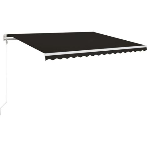 Maison Exclusive - Markise Automatisch Einziehbar 450x350 cm Anth