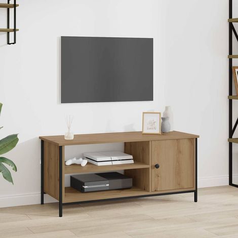 Gabinete de TV 100 x 40 x 45 cm Roble artisan vidaXL (1/5)
