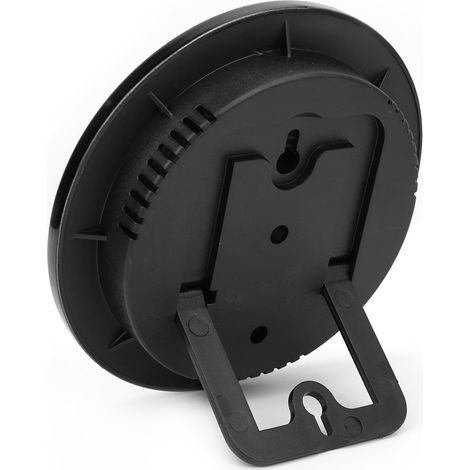 Thermomètre et hygromètre intérieur/extérieur à aiguille en métal TH101 noir (1/5)
