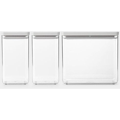 Brabantia Tasty+ Set de 3 cajas de almacenamiento gris claro (1/3)