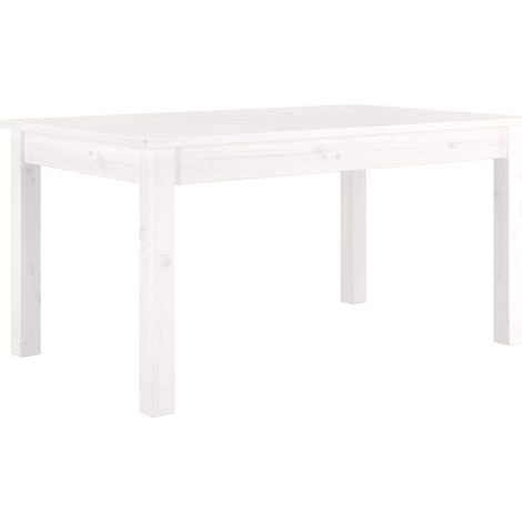 Maison Exclusive - Tavolino da Salotto Bianco 80x50x40 cm Legno Massello di Pino (1/5)