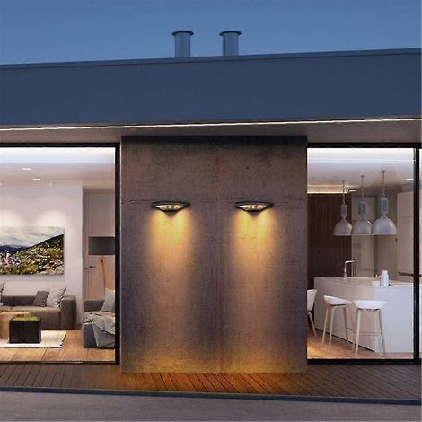 Applique murale LED extérieure, noir anthracite, 360 lm, lumière blanc chaud 3000 K, boîtier en aluminium, étanche IP65, pour porche, terrasse, jardin ou couloir. (1/4)