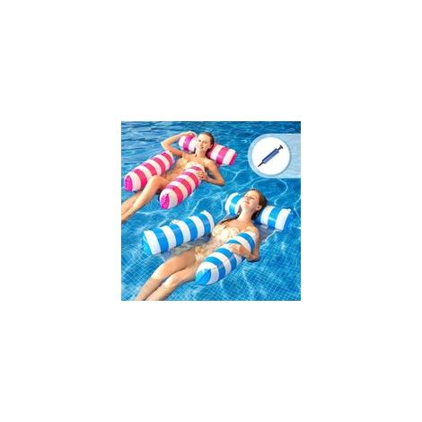 Set mit 2 aufblasbaren Sonnenliegen für Erwachsene, Poolmatratze, Poolspiele, aufblasbare Hängematten, aufblasbare Sonnenliegen, Schwimmzubehör, Poolnudeln, Poolzubehör für Erwachsene - Crezuo