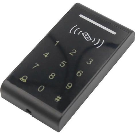 Clavier tactile rétroéclairé RFID 125 kHz pour contrôle d'accès, lecteur de cartes EM, ouvre-serrurier Wiegand 26 sorties, lecteur de cartes de proximité, noir (1/5)