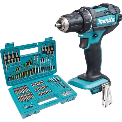 Taladro atornillador a batería Makita DDF 482 Z 18 V 62 Nm + juego de 102 brocas - sin batería, sin cargador (1/4)