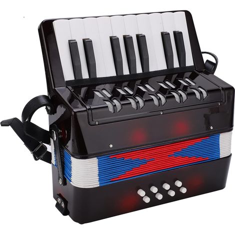 Accordéon à 17 touches, jouet pour clavier de piano musical à 8 touches de basse, cadeaux pour enfants (1/5)