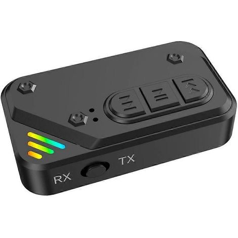 Ensemble émetteur-récepteur sans fil Bluetooth 5.3, adaptateur audio AUX pour voiture, ordinateur et TV, carte TF (1/5)