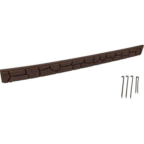 BORDURA EFFETTO PIETRA BROWN 120CM IN GOMMA. (1/2)