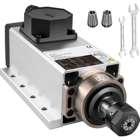 2,2 kW luftgekühlter Spindelmotor, 220 V, 22000 U/min, ER20 Spannzange, für CNC-Fräsmaschine (1/5)