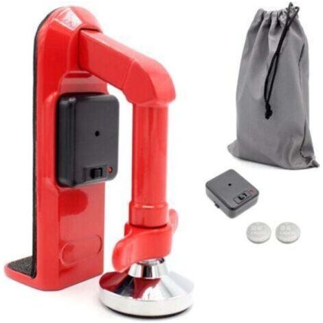 Bloque-porte alarme 80dB - Cale avec détecteur vibration - Multi-surfaces - Anti-intrusion et anti-vol - Propriétaires et locataires (1/4)