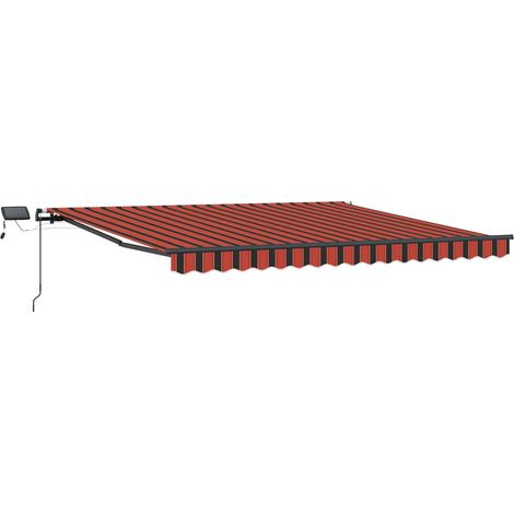 Maison Exclusive - Tenda Retrattile arancione e marrone 450 ×350 cm Tessuto