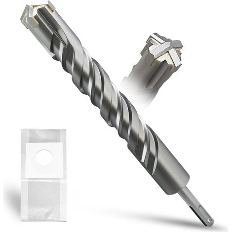 SDS Plus Bohrer 32mm×260mm,Steinbohrer,Hammerbohrer,Betonbohrer,Für Stein,Beton,Naturstein,Ziegelmauer (1/5)