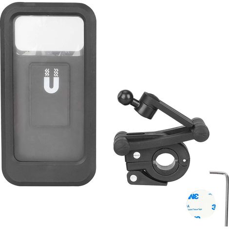 Wasserdichte Tasche für Mountainbikes/Motorräder, magnetische Halterung für Navigationshandys, wasserdichte Halterung für Touchscreen am Teleskoplenker