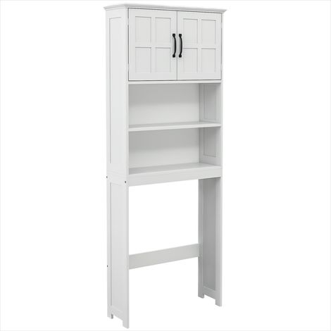 Meuble de salle de bain Meuble de rangement WC blanc 66 x 23 x (1/5)