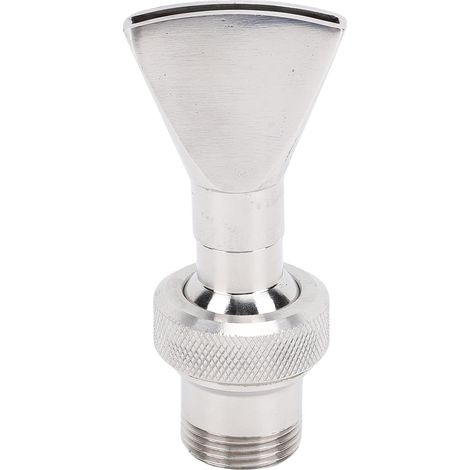 Buse de Fontaine en Forme D'éventail, Universelle en Acier Inoxydable, Filetage 3/4" et 1/2", Bec de Canard Plat, Buse D'Arrosage pour Fontaine, étang, Arrosage pour Jardin (1/5)
