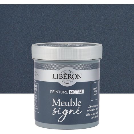 Pintura para muebles y carpintería. Muebles de la marca LIBÉRON, pintura metalizada en polvo azul oscuro, 0,5 L. LIBERON (1/4)