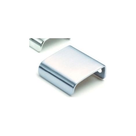 Hettich – Poignée de meuble empoli 25mm – Finition chromé brillant – Hauteur 15mm – Vendu à l'unité – Pour meubles modernes (1/2)