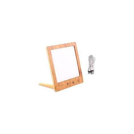 Lampe de thérapie, sans UV, lumière solaire de 10 000 lux, lampe de poche élégante avec fonction de réglage automatique de la lumière chaude ou froide, lampe de nuit puissante, 4 fonctions de minuteri (1/5)