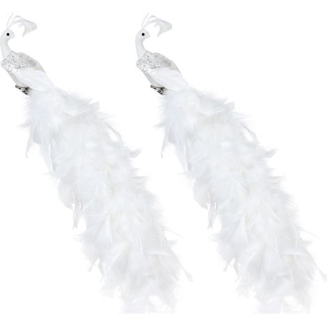 Jeffergarden Plumes Artisanales Blanches, Plumes en Vrac pour L'artisanat Centres de Table de Mariage Ailes d'ange et Attrape-rêves (X) (1/5)