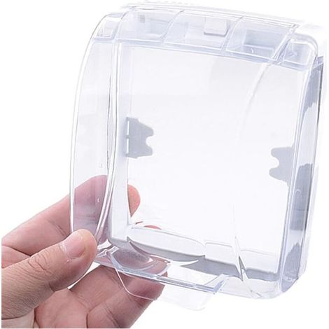 CSPARKV Lot de 2 Couvercle étanche pour sonnette de porte, housse de protection transparente contre la pluie, boîte de protection contre la pluie, convient pour l'extérieur, couvercle étanche à bouton