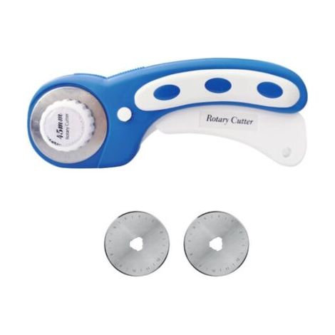 Kit de coupe rotative bleu 45 MM Cutter Patchwork couteau rond couteau rond couteau à rouleau couteau en tissu couteau en cuir couture tissu cuir couture travail (1/5)