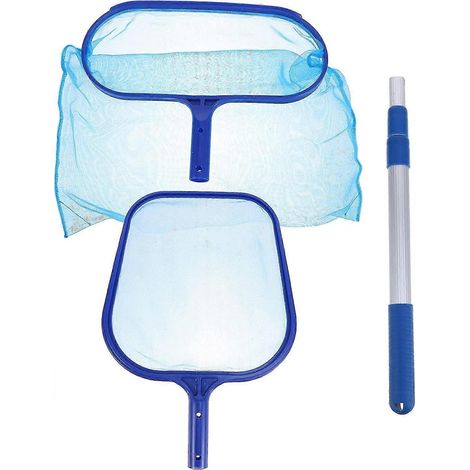 ensemble d'épuisettes et de filets de nettoyage pour piscines, adaptés aux spas et aux piscines. (1/5)