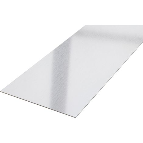 Dekorative Wandleiste aus Edelstahl 20 mm x 2700 mm - Silber Satiniert