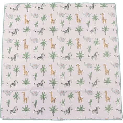 Tapis d'éveil antidérapant imperméable pour bébé avec motifs mignons pour sol ou table à langer (1/5)