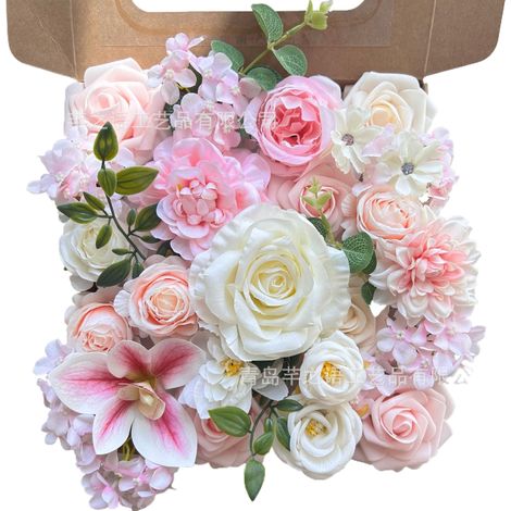 Fleur artificielle-Soie artificielle-Décoration DIY-Modèle H118-Boîte cadeau