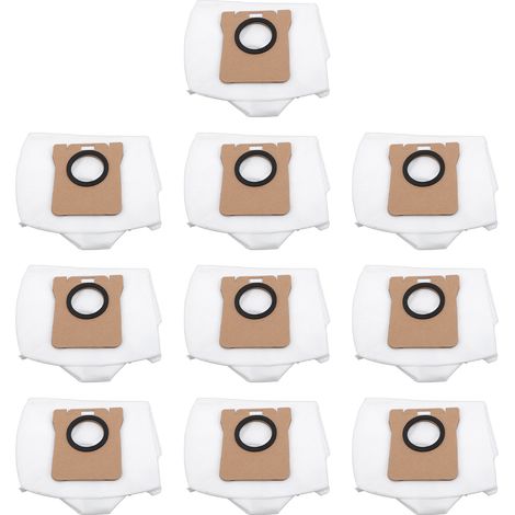 Sac à poussière 10pcs pour robot aspirateur X10+ X20+ L10s Ultra L20 Ultra SL10 S10S Ultra, non tissé 3L haute capacité (1/4)