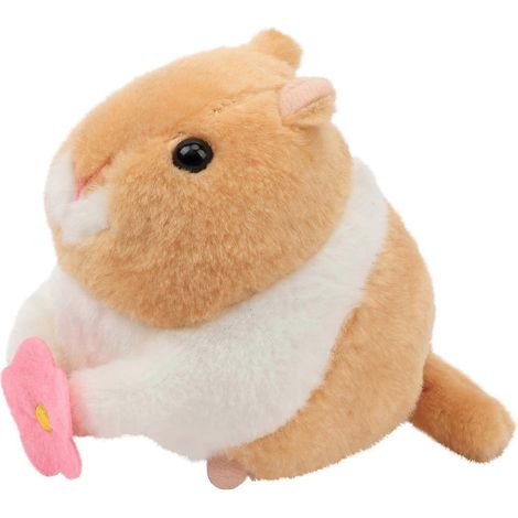Jouet hamster en peluche à ficelle, jouet interactif à remontoir électrique avec queue qui remue (1/4)