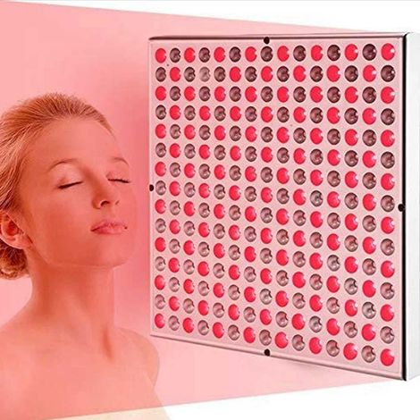 Lampe thérapeutique anti-âge 45W, lampe de luminothérapie à 225 LED rouges, lampe de beauté infrarouge à double source lumineuse 660 nm + 850 nm, lampe de thérapie pour soulager les douleurs musculair (1/5)