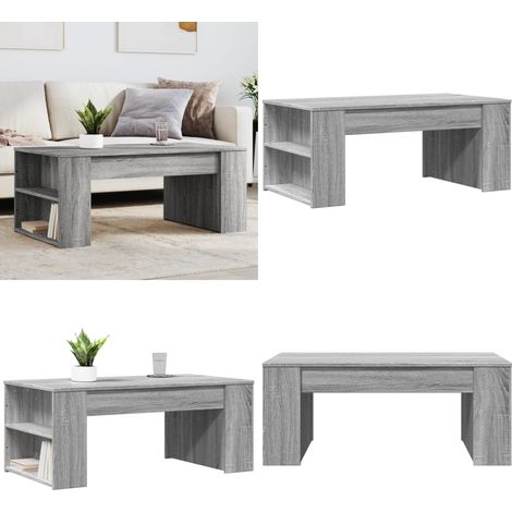 Couchtisch Grau Sonoma 102x55x42 cm Holzwerkstoff - Couchtisch - Wohnzimmerstil - Grau - Holzmöbel - Holzwerkstoff - Home & Living (1/5)