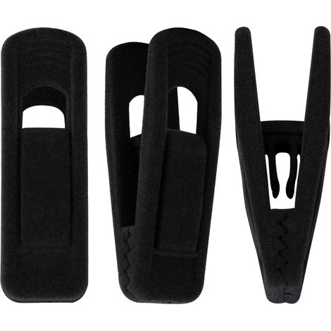 Pinces pour cintres en velours, pinces pour cintres à pantalons en velours, pinces à doigts robustes parfaites pour les cintres en velours fin (20 pièces) (1/5)